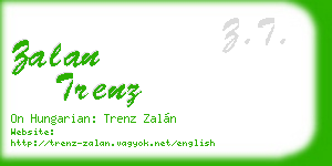 zalan trenz business card